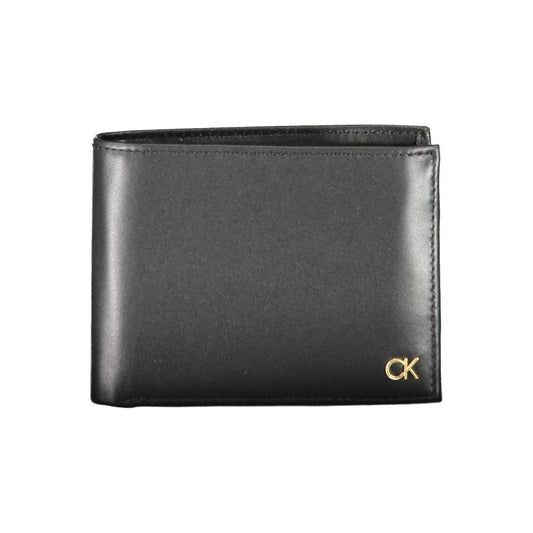 Cartera de piel negra