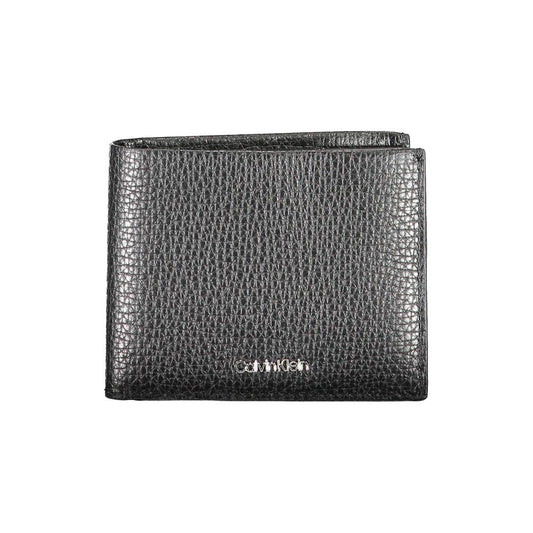 Cartera de piel negra