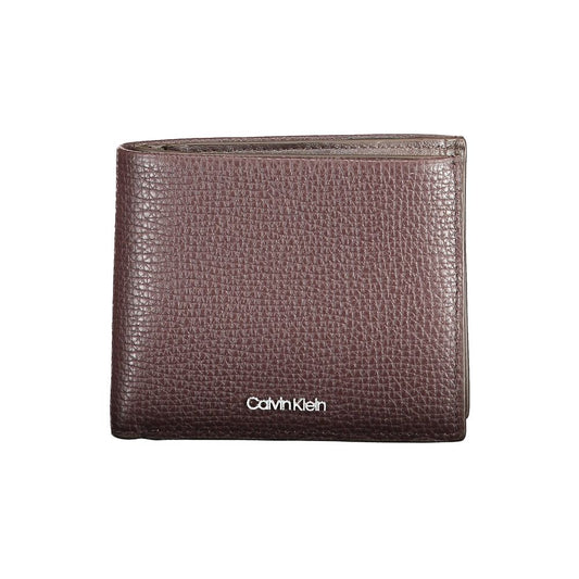 Cartera de piel marrón