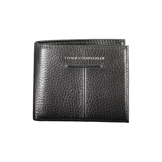 Cartera de piel negra