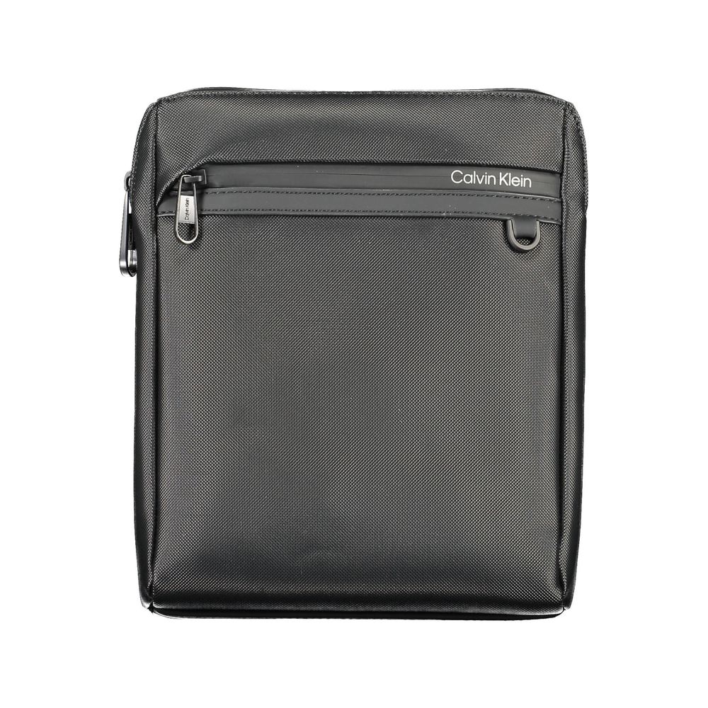 Black Polyester Shoulder Bag