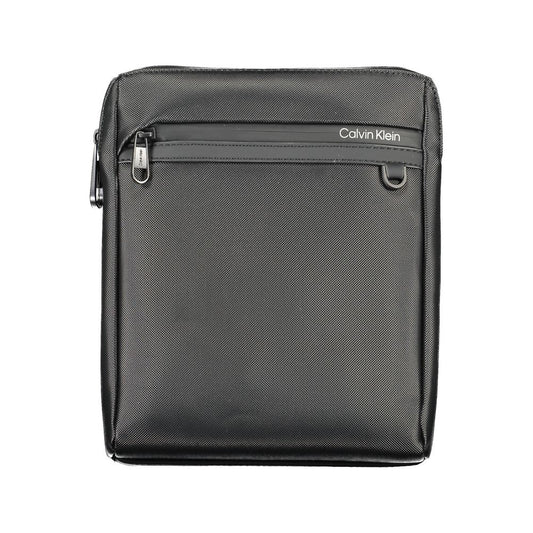 Black Polyester Shoulder Bag
