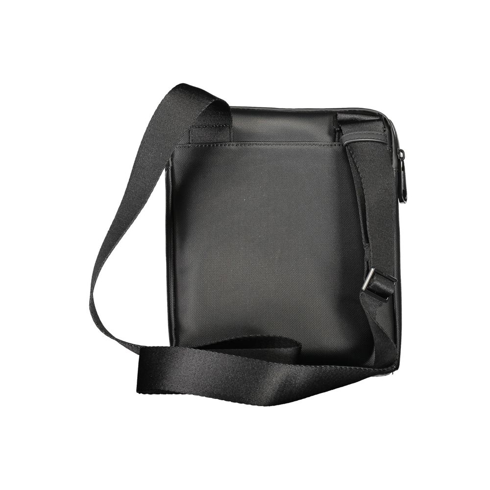 Black Polyester Shoulder Bag