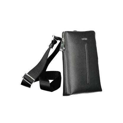 Black Polyester Shoulder Bag