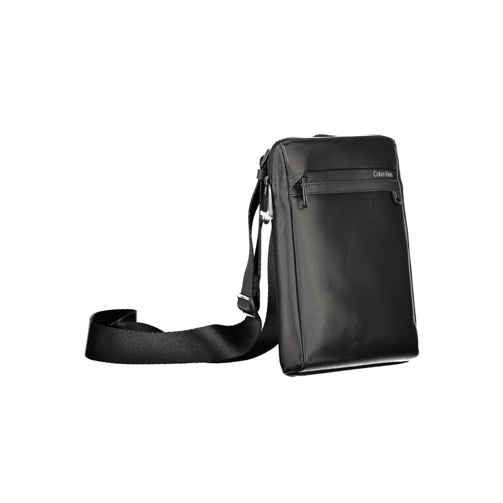 Black Polyester Shoulder Bag