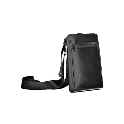 Black Polyester Shoulder Bag