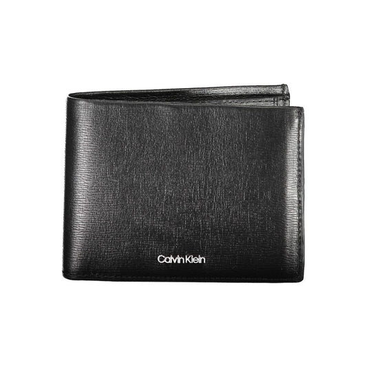 Cartera de piel negra