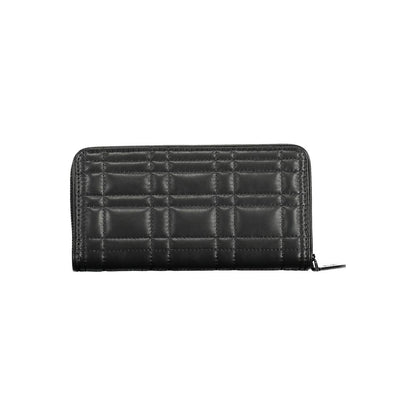 Cartera de poliéster negra