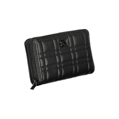 Cartera de poliéster negra