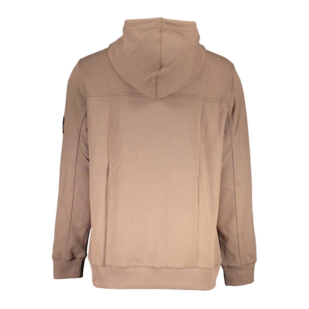 Jersey de algodón marrón para hombre