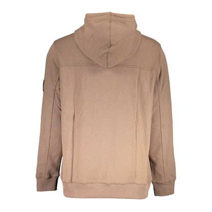 Jersey de algodón marrón para hombre