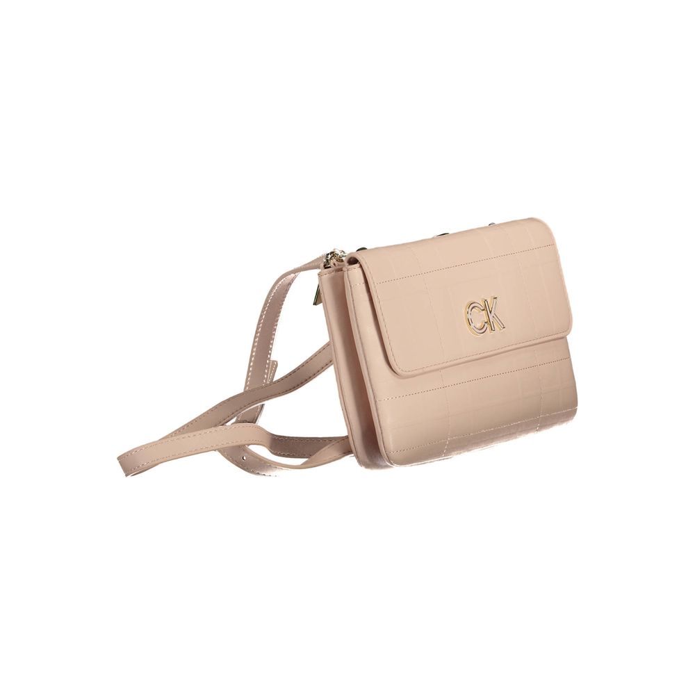 Pink Polyester Handbag