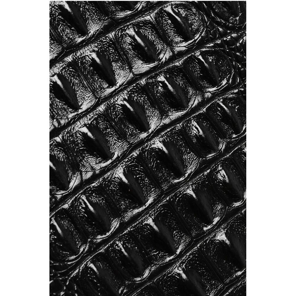 Embossed Leather ECUSSON Crossbody Bag with Crocodile Finish