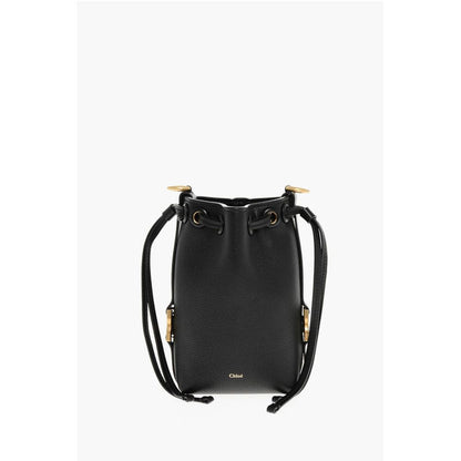 Textured Leather MICRO Bucket Bag