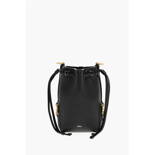 Textured Leather MICRO Bucket Bag