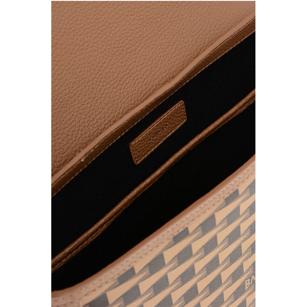 Geometric Patterned Eco-leather Messenger Bag