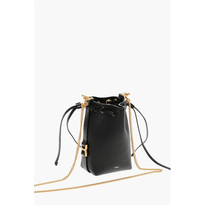 Textured Leather MICRO Bucket Bag