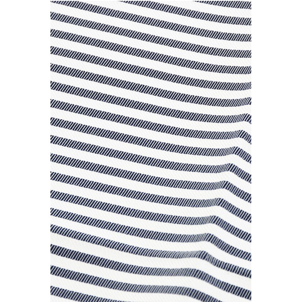 Two-Tone Striped Silk Pocket Square