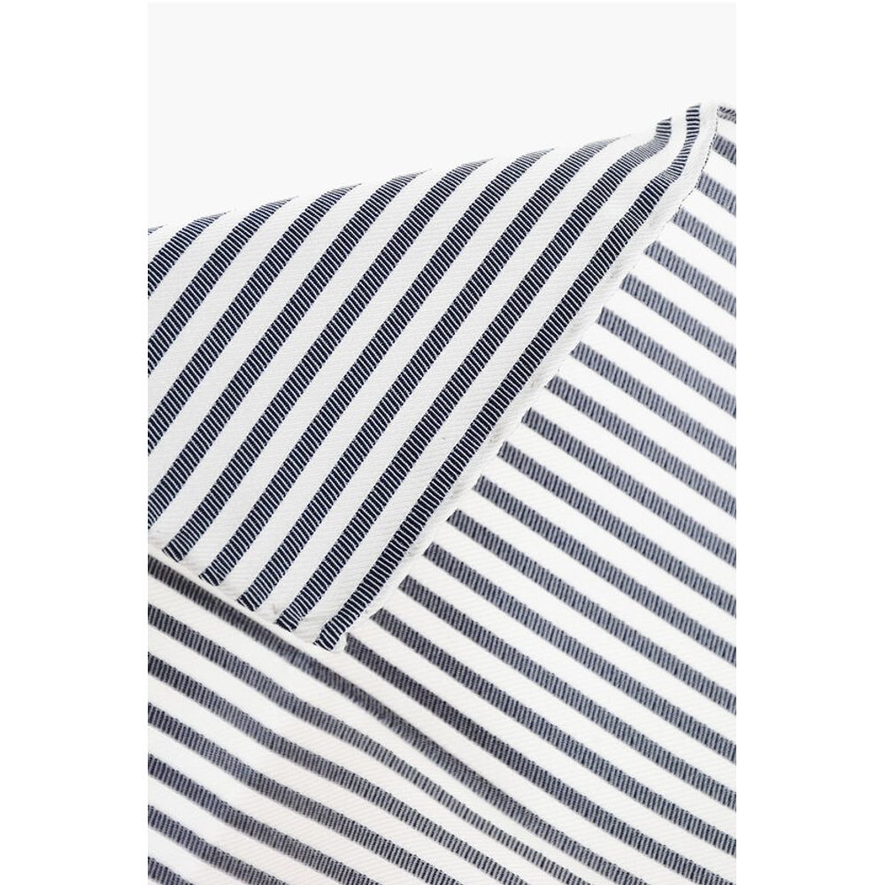 Two-Tone Striped Silk Pocket Square