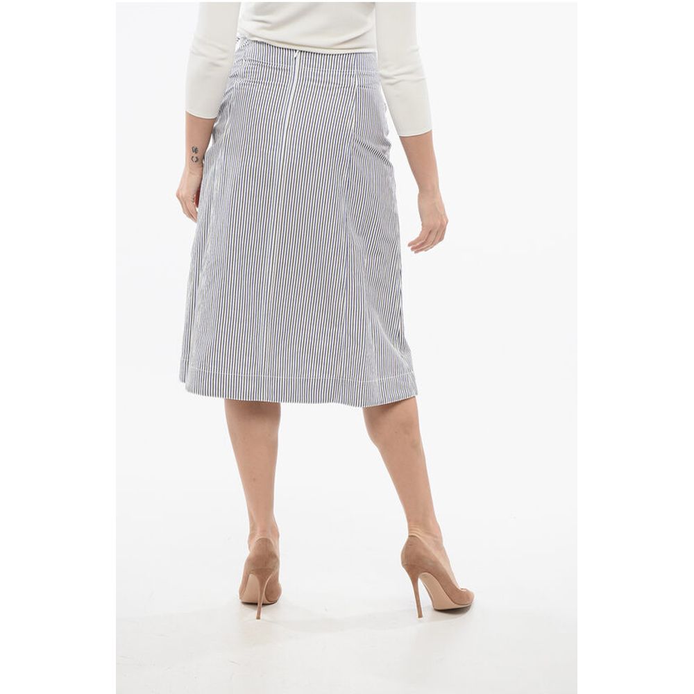 Striped Skirt with Knot Detail