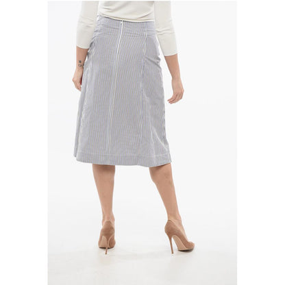 Striped Skirt with Knot Detail