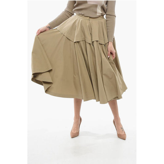 Compact Cotton Flared Dress