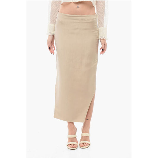 Silk Asymmetric Skirt