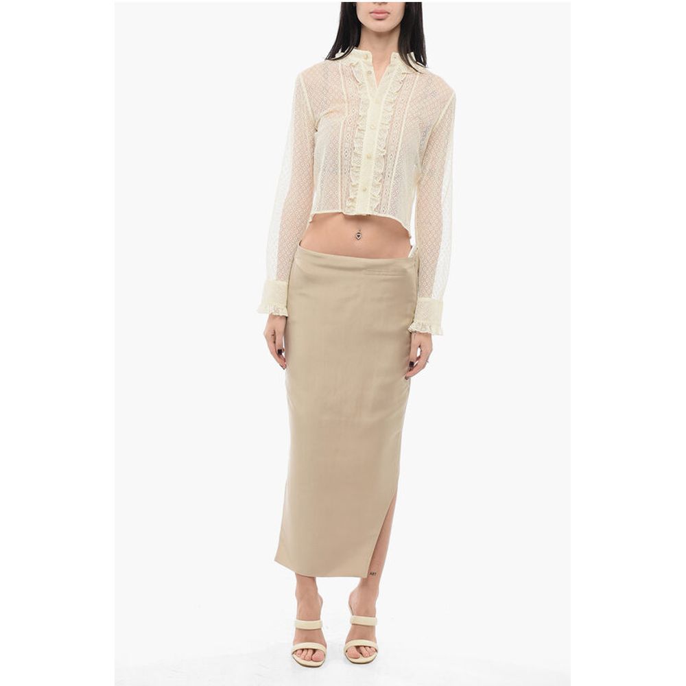 Silk Asymmetric Skirt