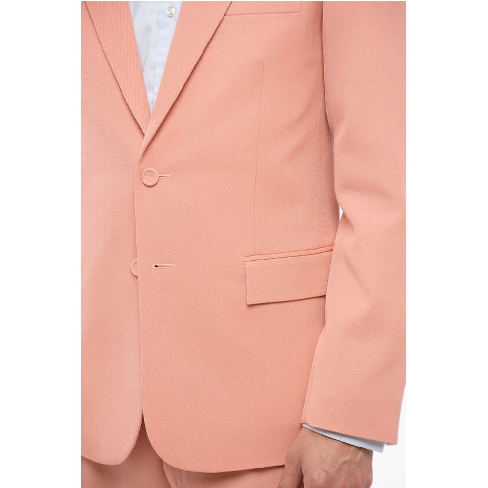 Wool Blazer with Button-down Collar