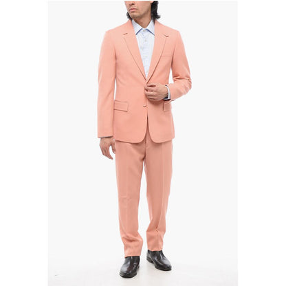Wool Blazer with Button-down Collar