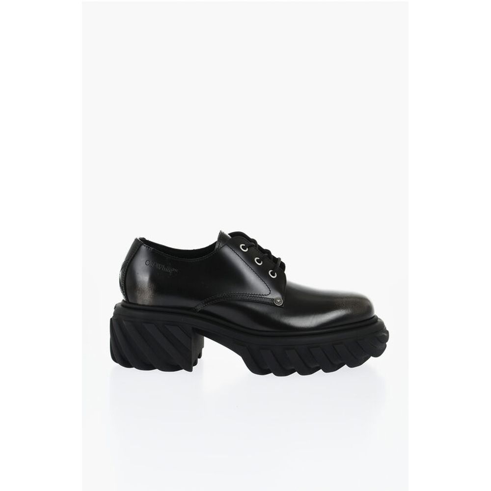 Brushed Leather EXPLORATION Derby With Chunky Sole