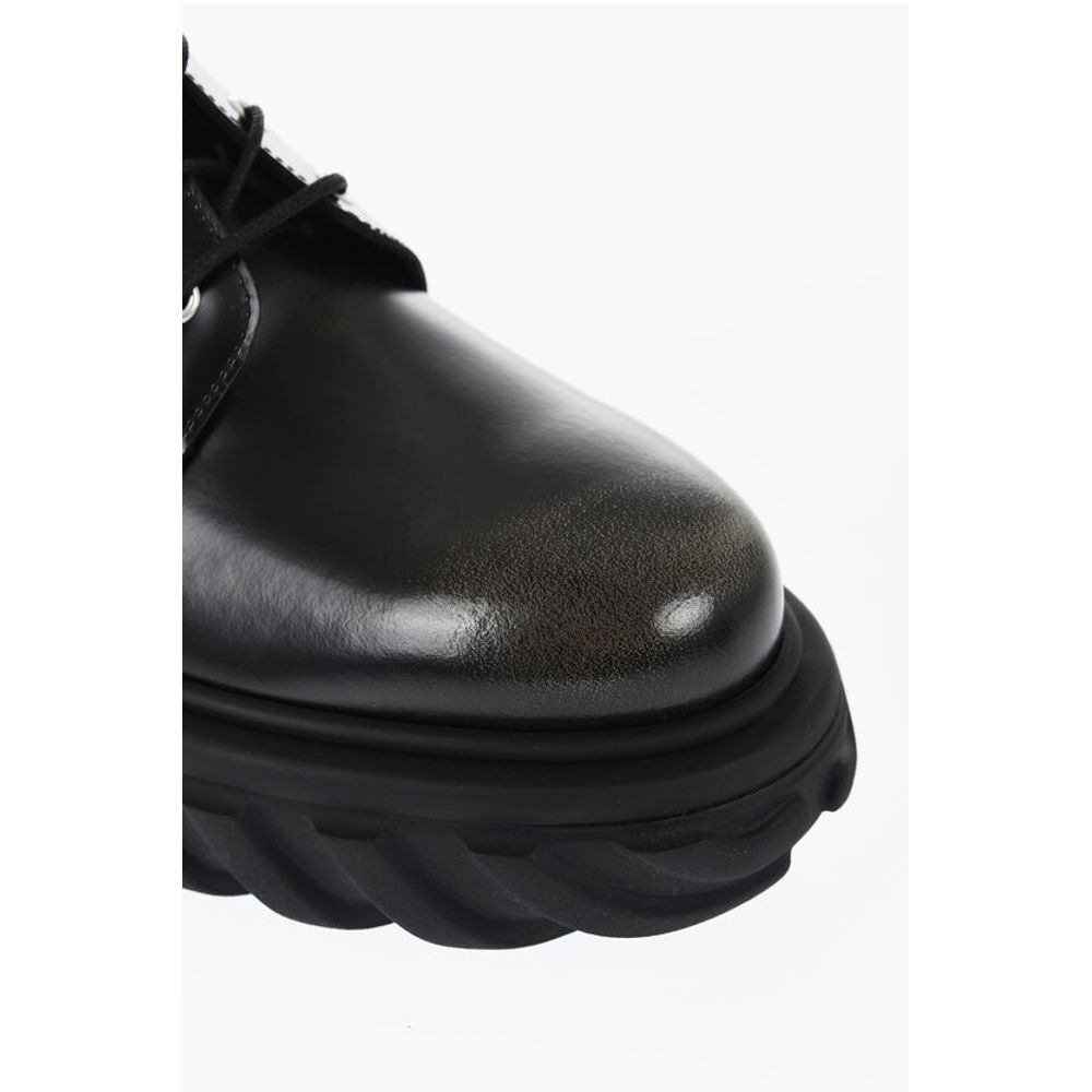 Brushed Leather EXPLORATION Derby With Chunky Sole