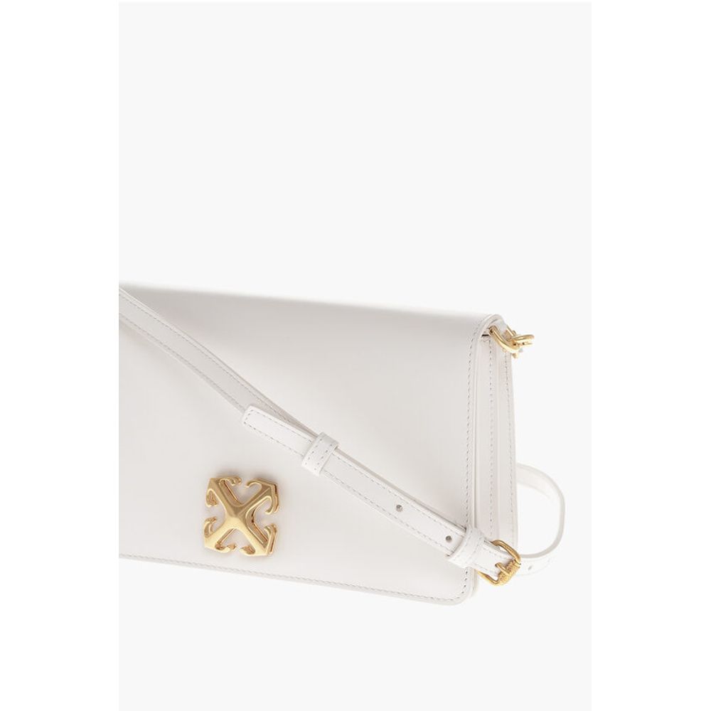 Leather JITNEY 1.7 Crossbody Bag with Golden Logo