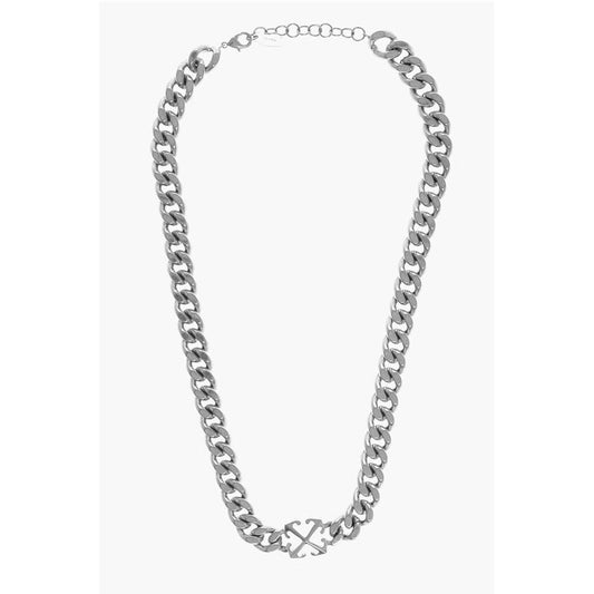Brass Chain Necklace with Arrow Detail