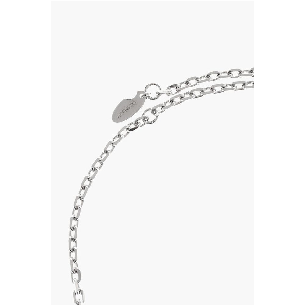 Silver-Tone Chain Necklace with Arrow Pendant