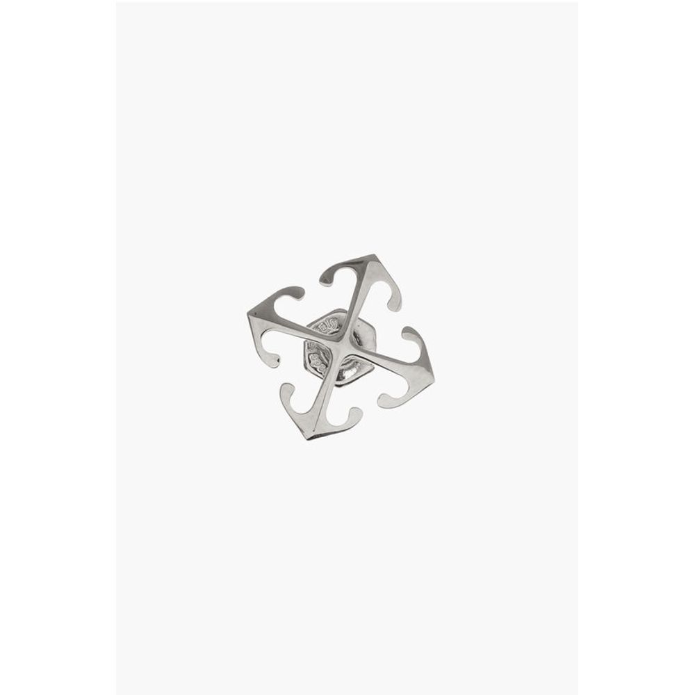 Silver Tone Brass Single Earring