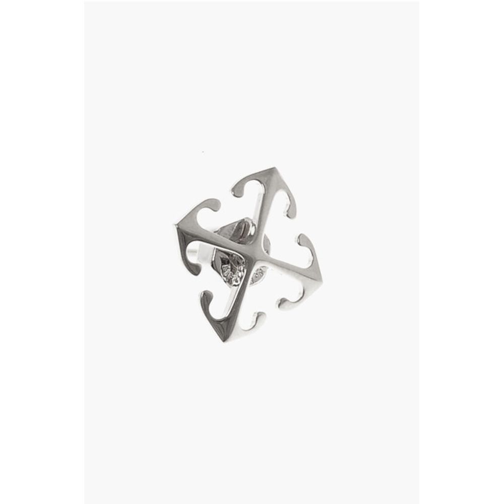 Silver Tone Brass Single Earring