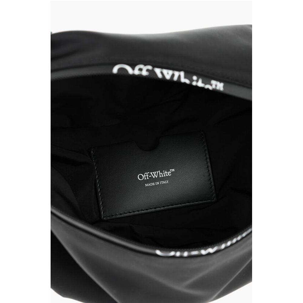 Solid Color Bum Bag with Contrasting Logo