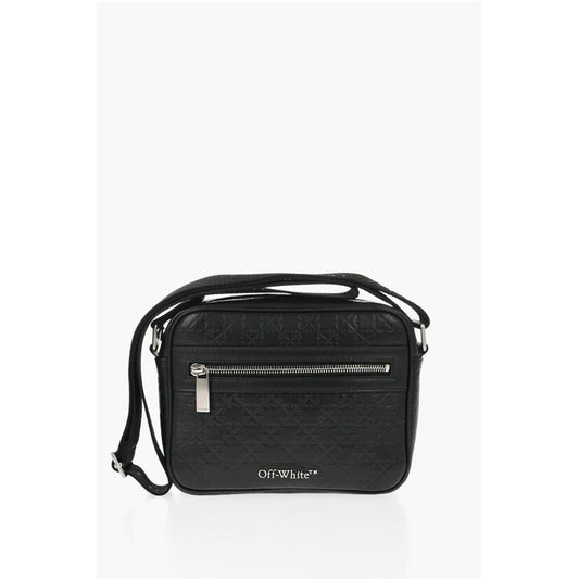 Leather Camera Bag with All-Over Monogram