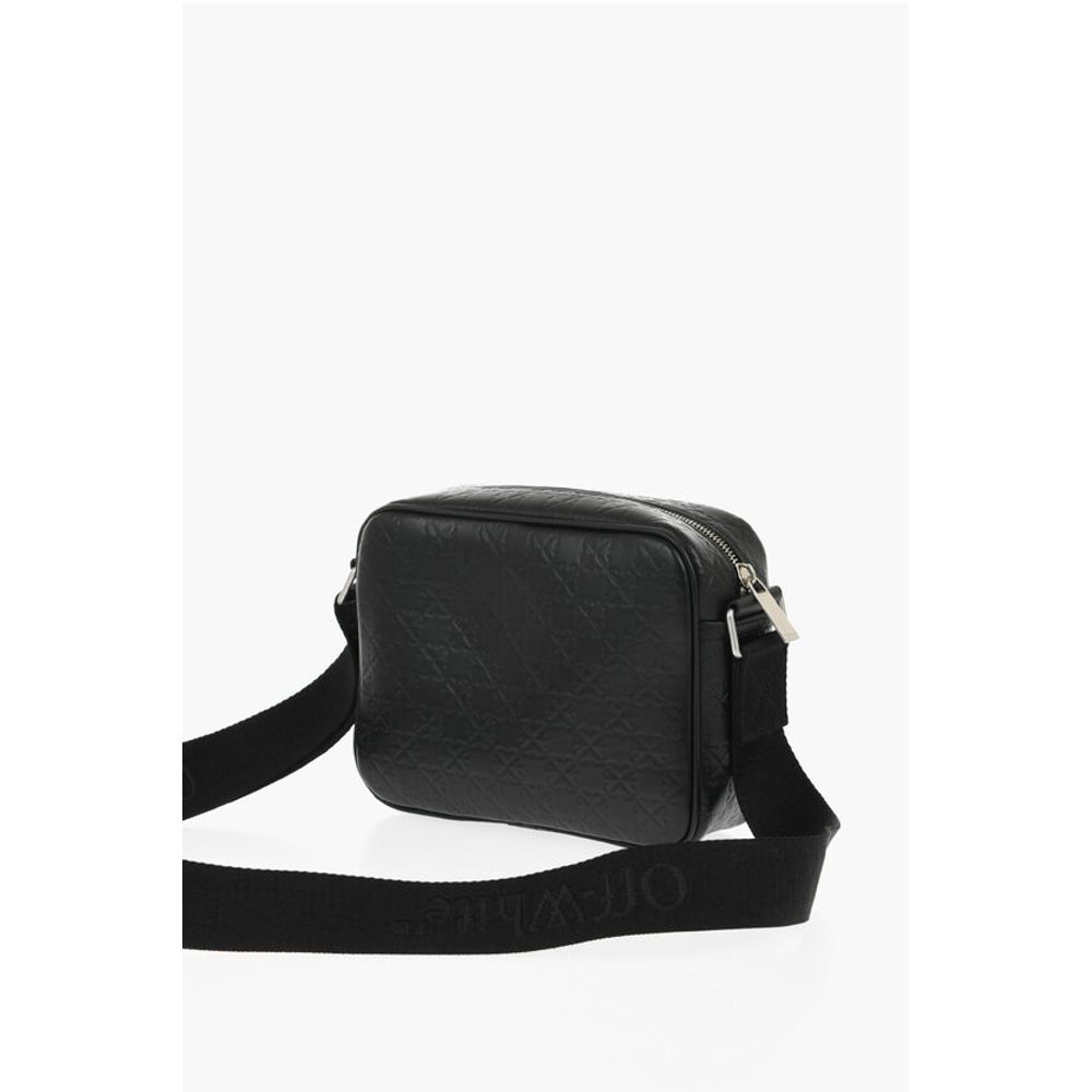 Leather Camera Bag with All-Over Monogram
