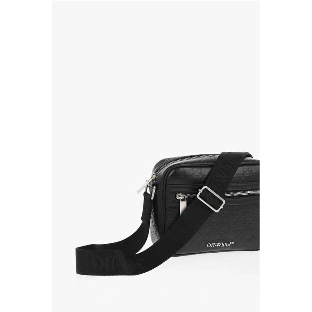 Leather Camera Bag with All-Over Monogram