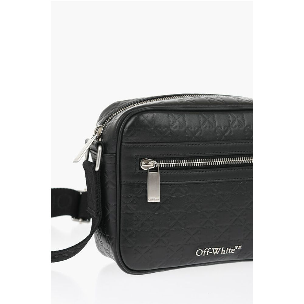 Leather Camera Bag with All-Over Monogram