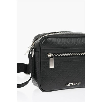 Leather Camera Bag with All-Over Monogram