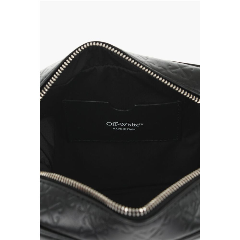 Leather Camera Bag with All-Over Monogram