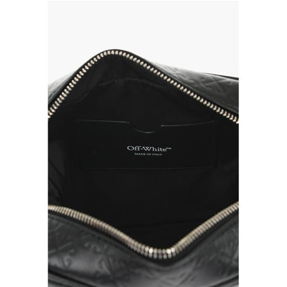 Leather Camera Bag with All-Over Monogram