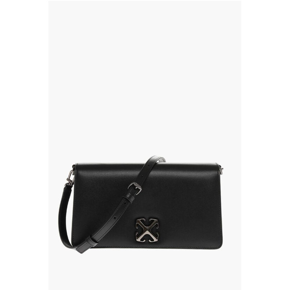 Leather JITNEY 1.7 Crossbody Bag with Silver-Tone Logo