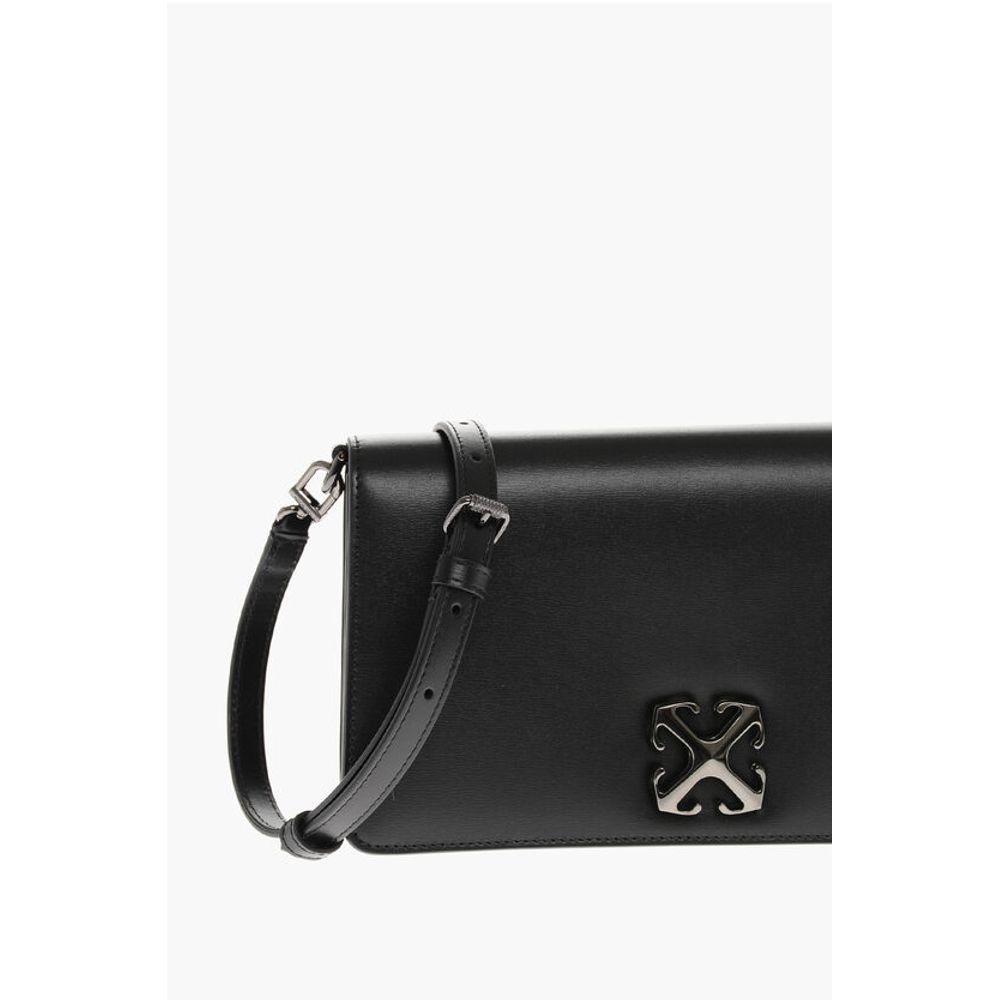 Leather JITNEY 1.7 Crossbody Bag with Silver-Tone Logo
