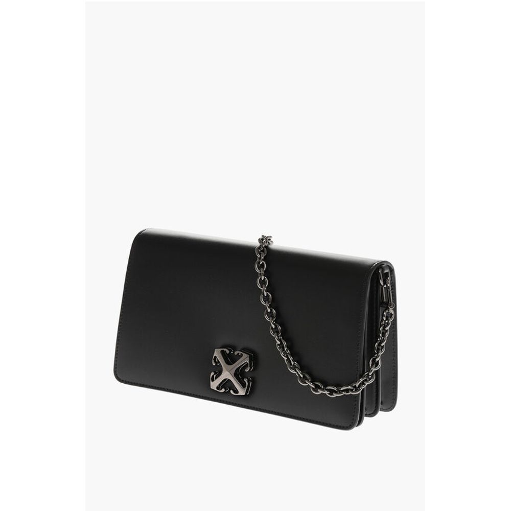 Leather JITNEY 1.7 Crossbody Bag with Silver-Tone Logo