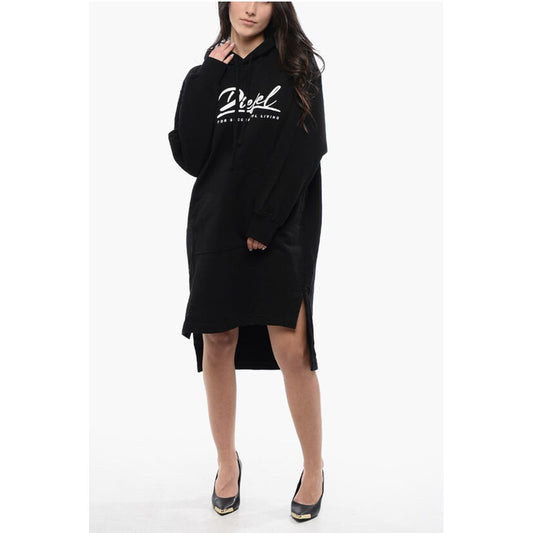 Asymmetrical Cut D-ILSE ITALICO Sweat Dress with Side Split