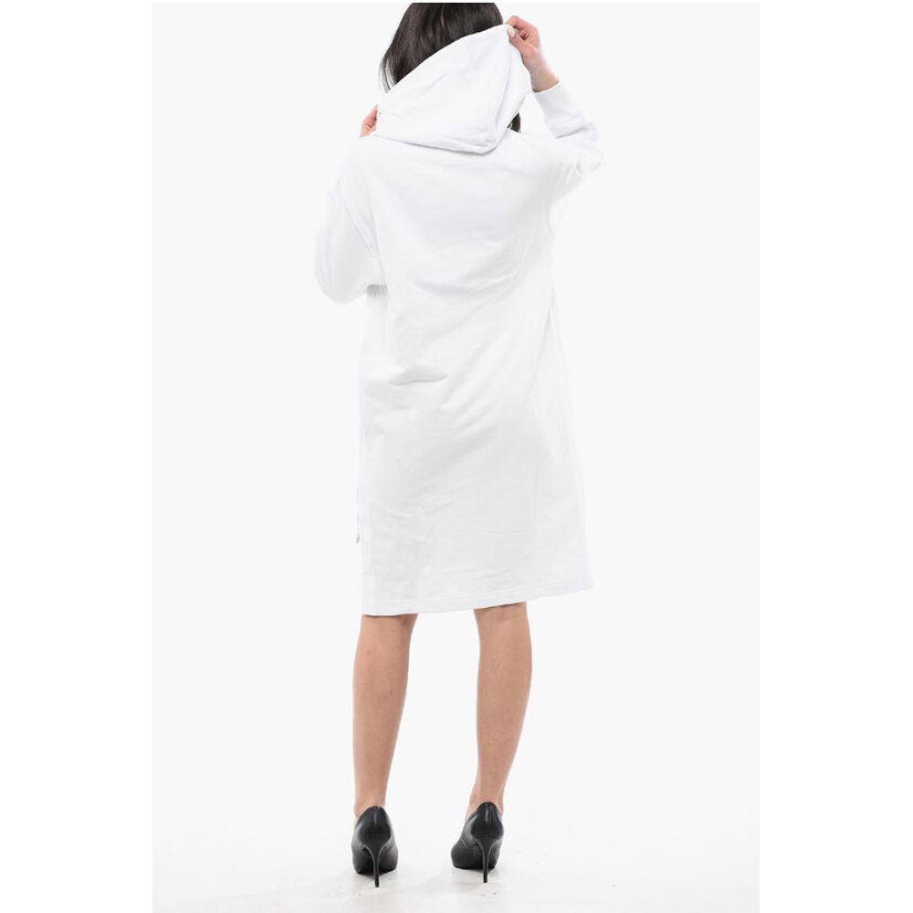 Asymmetrical Cut D-ILSE ITALICO Sweat Dress with Side Split